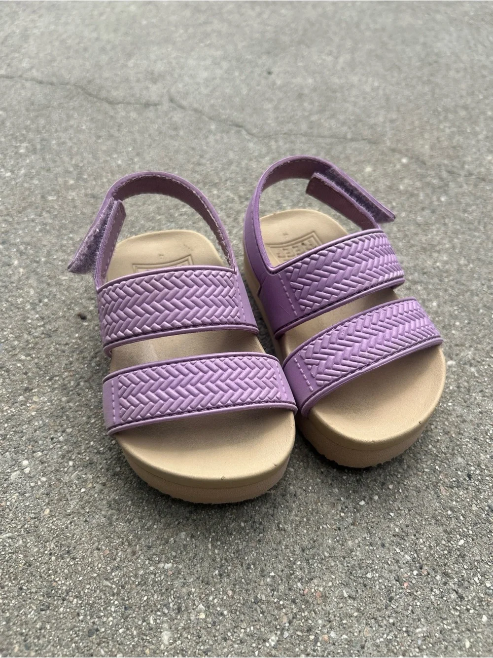 Reef Kids Lavender Double-Strap Platform Sandals